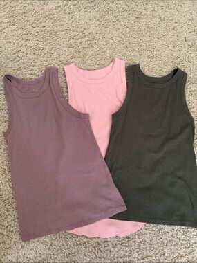 A New Day Tank Tops ribbed high neck- Set of 3 size large